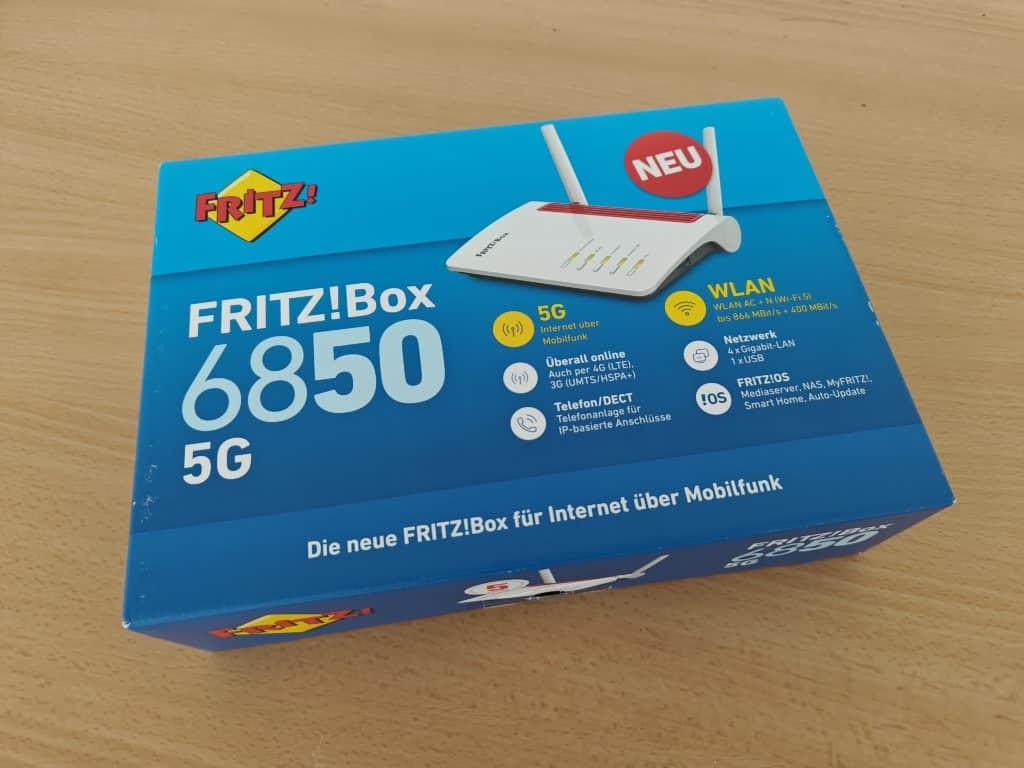 Fritz!Box 6850 5G im Test: Das ist in der Verpackung.