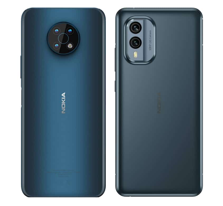 Nokia G50 vs Nokia X30: Vergleich des Designs.