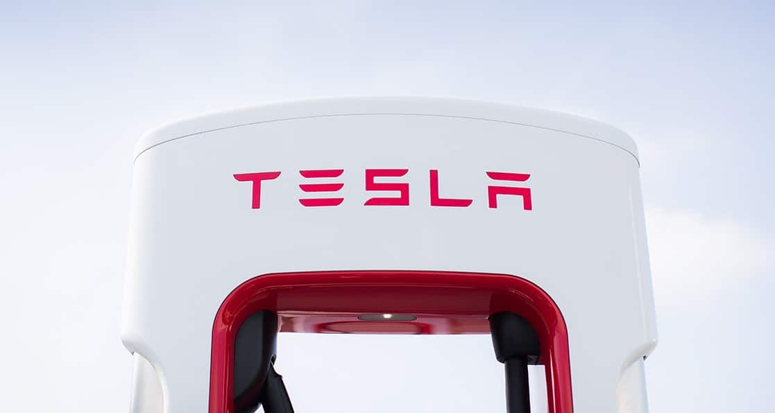 Bild eines Superchargers von Tesla