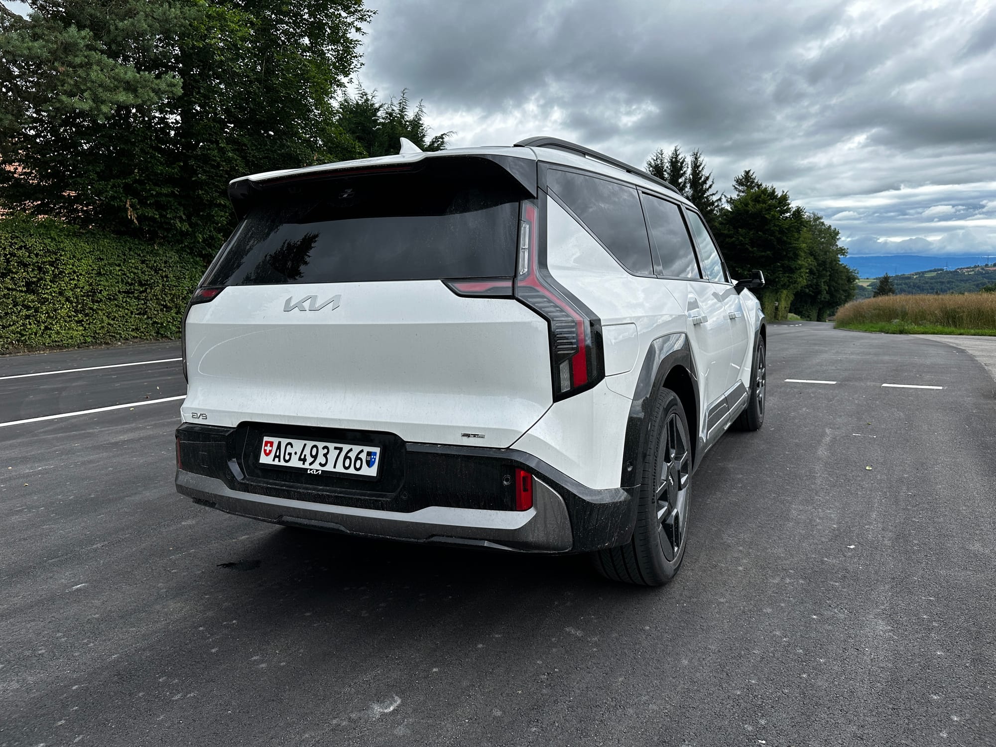 Heckansicht des Kia EV9 GT-Line