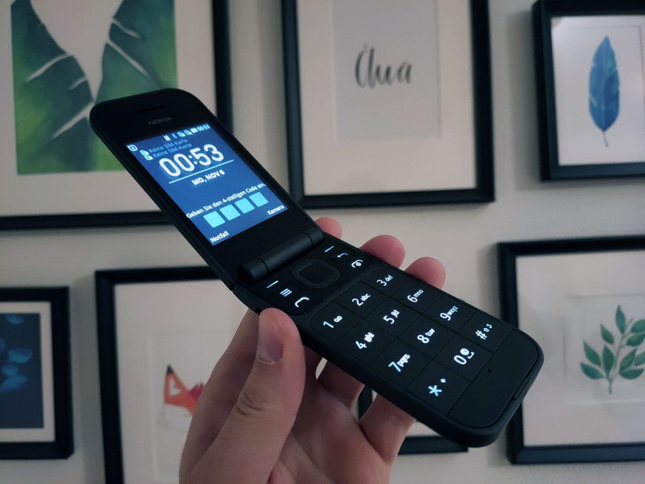Nokia 7220 Flip Handy aufgeklappt Test/Review