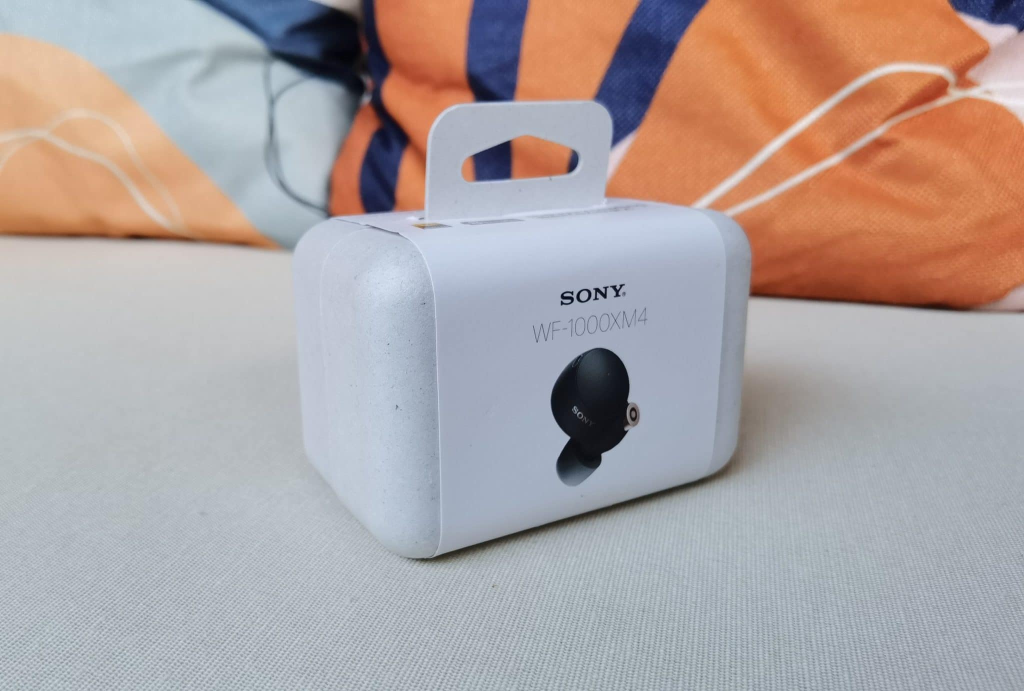 Sony WF-1000XM4 Kopfhörer im Test: umweltfreundliche Verpackung.