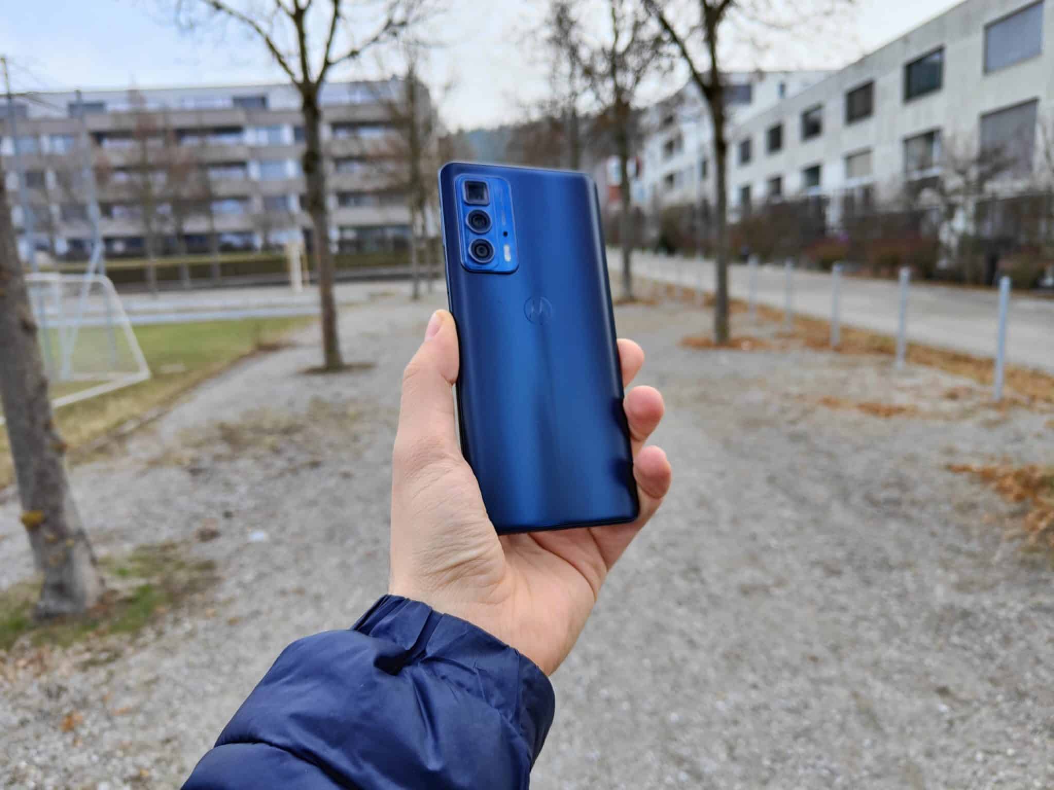 Die Rückseite des Motorola Edge 20 Pro