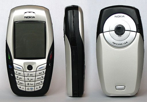 Nokia 6600 front side back