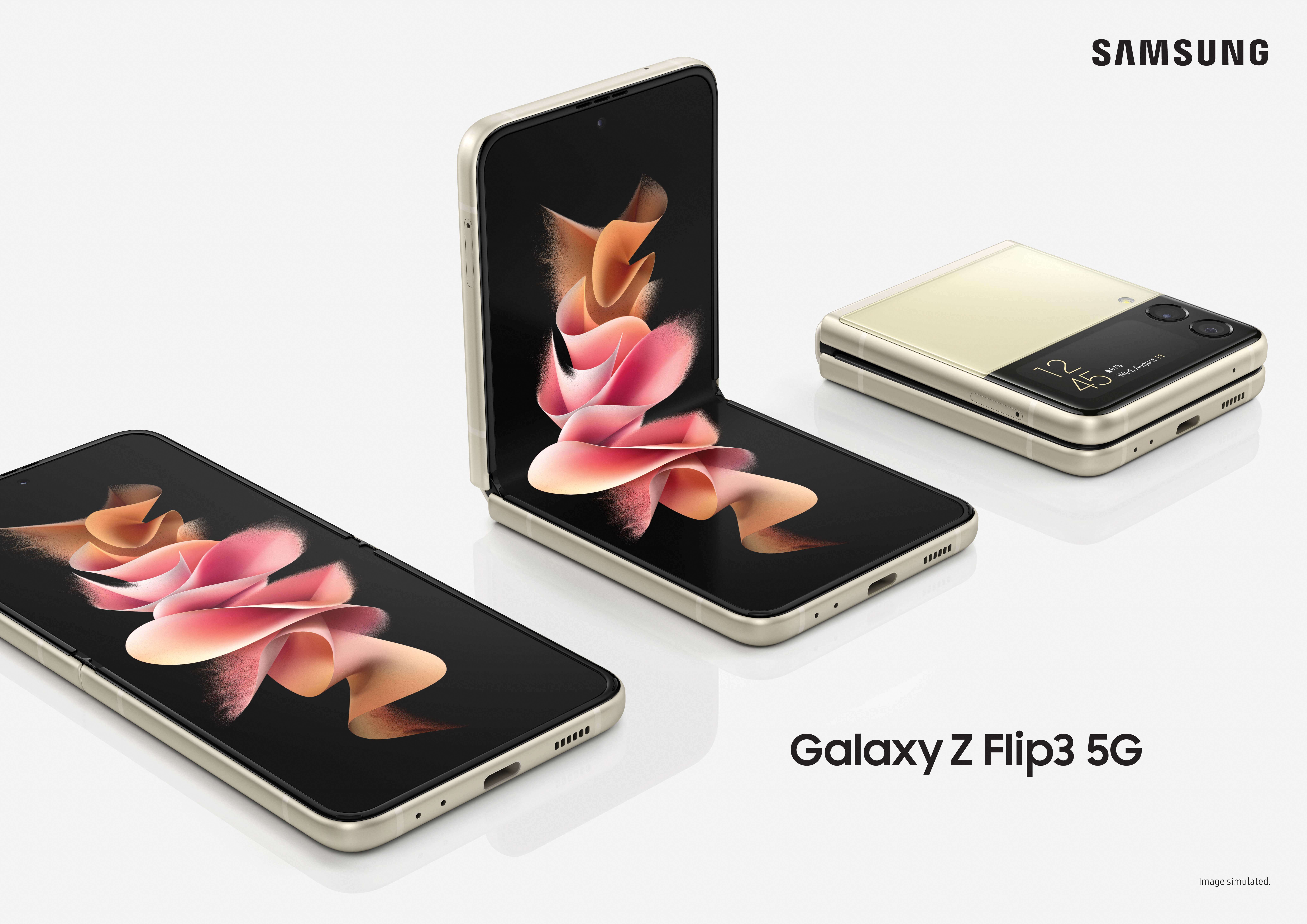 Das neue Galaxy Z Flip 3 5G neu vorgestellt.