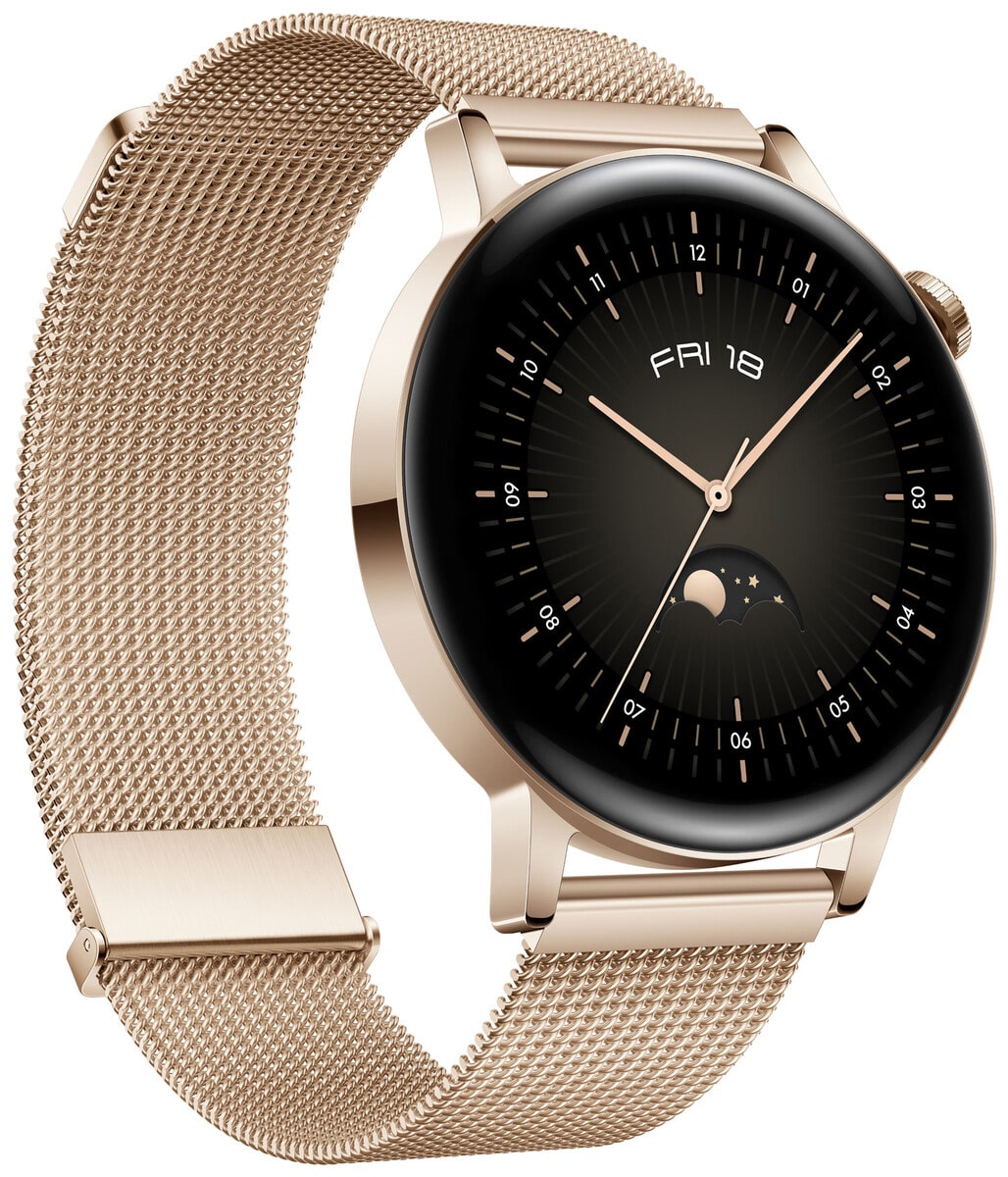 Huawei Watch GT 3 Elegant Edition mit Milanaise-Armband