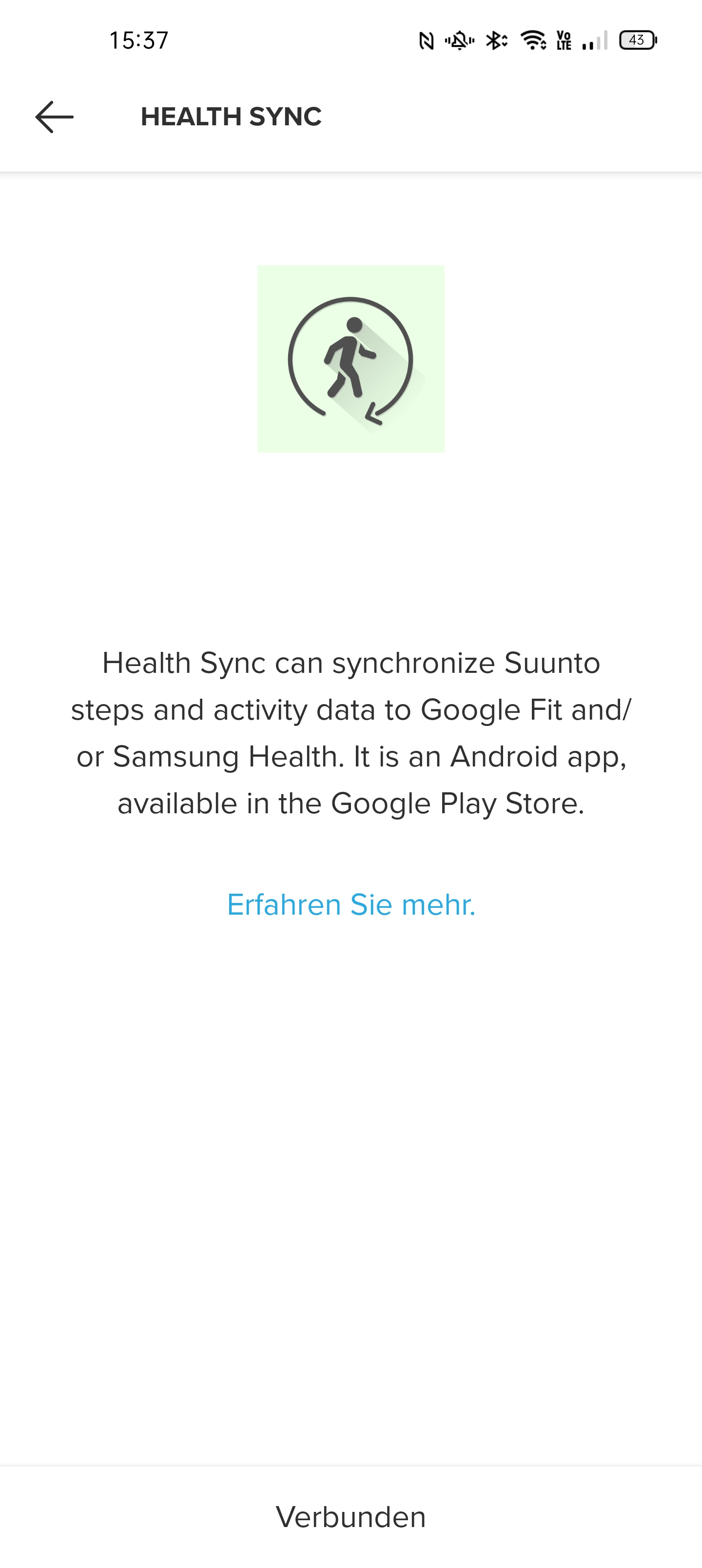 Screenshot Health Sync