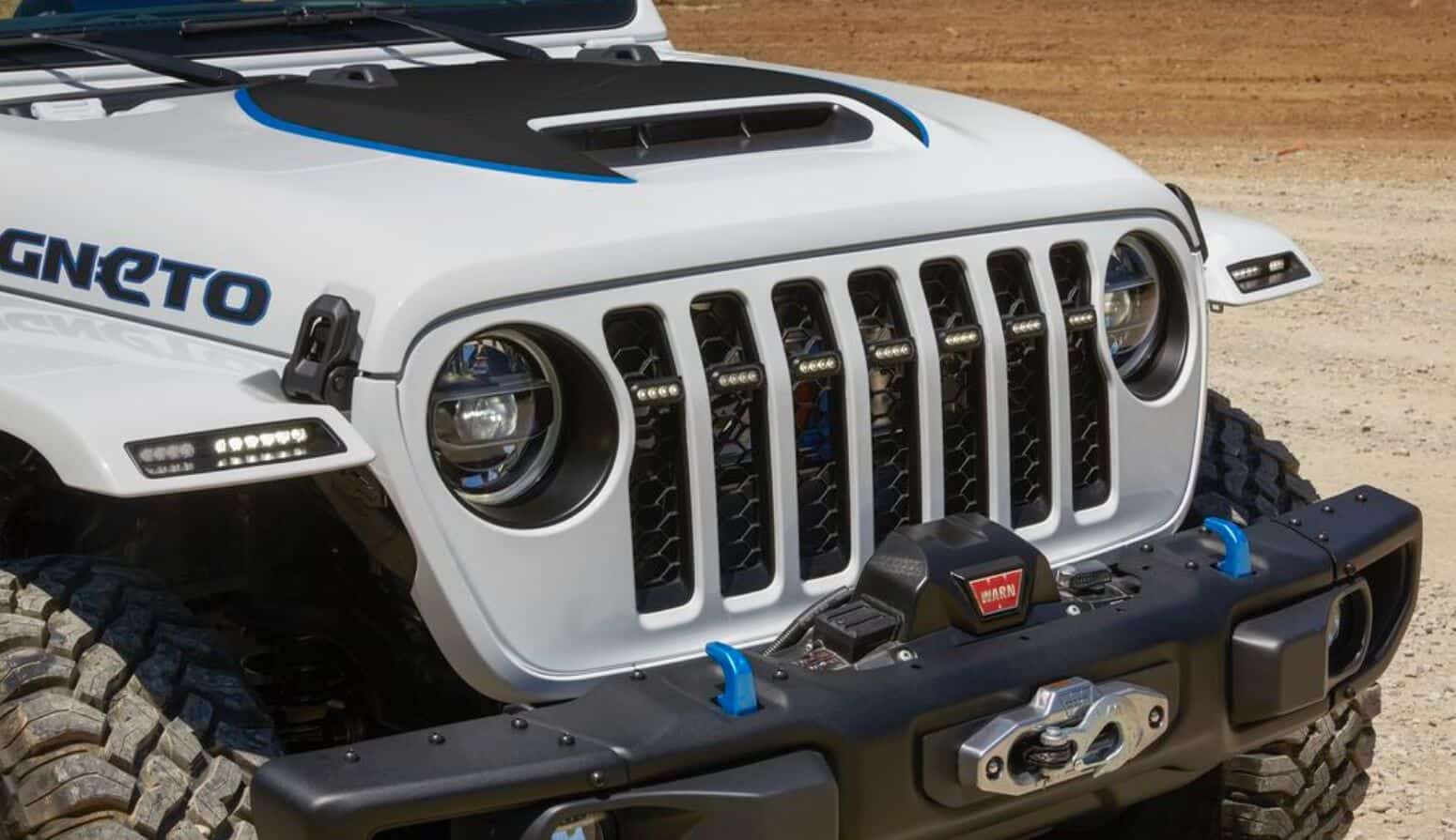 Jeep Wrangler Magneto 2.0 Elektroauto Konzept Front mit Fenster