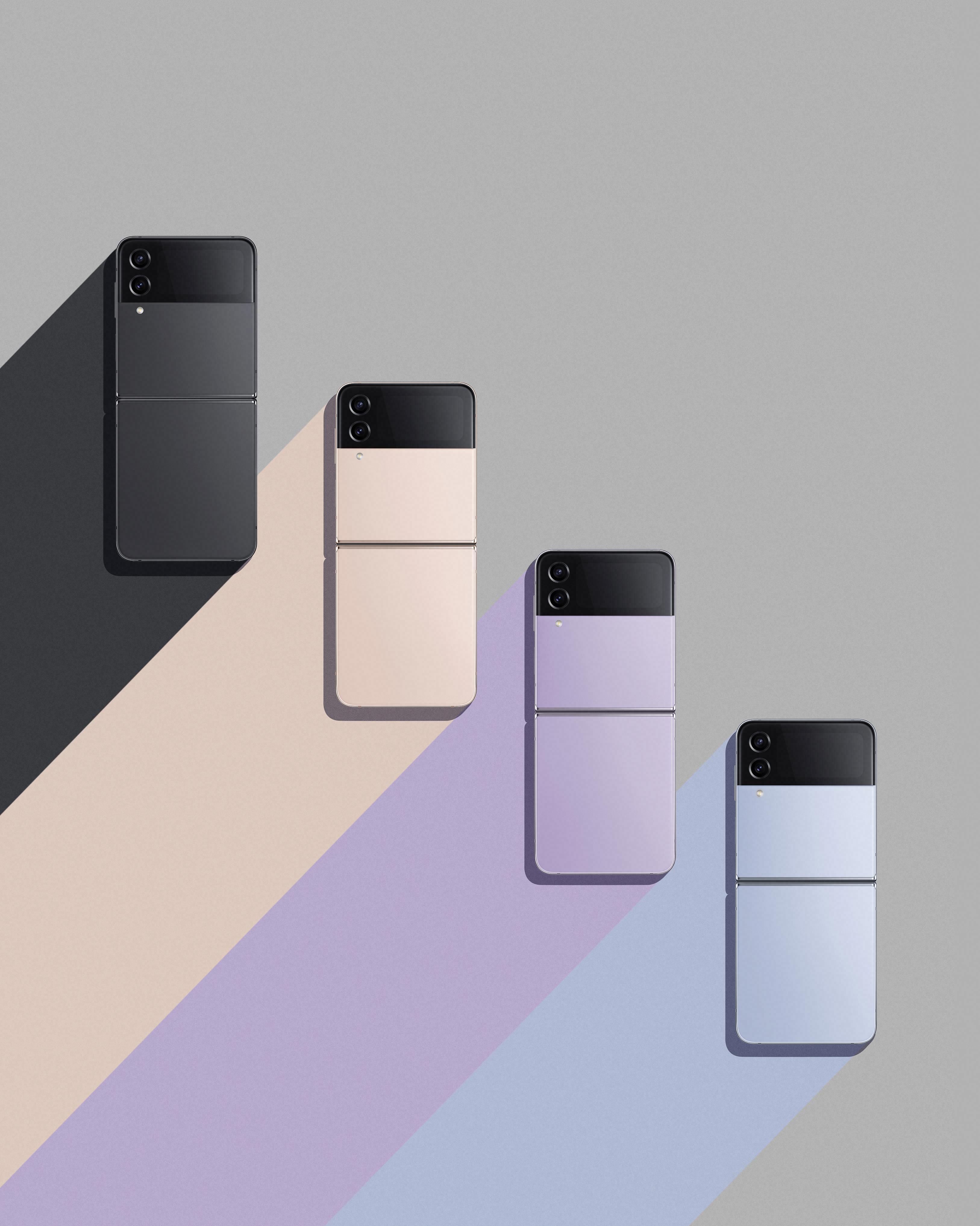 Samsung Galaxy Z Flip4 in verschiedenen Farben