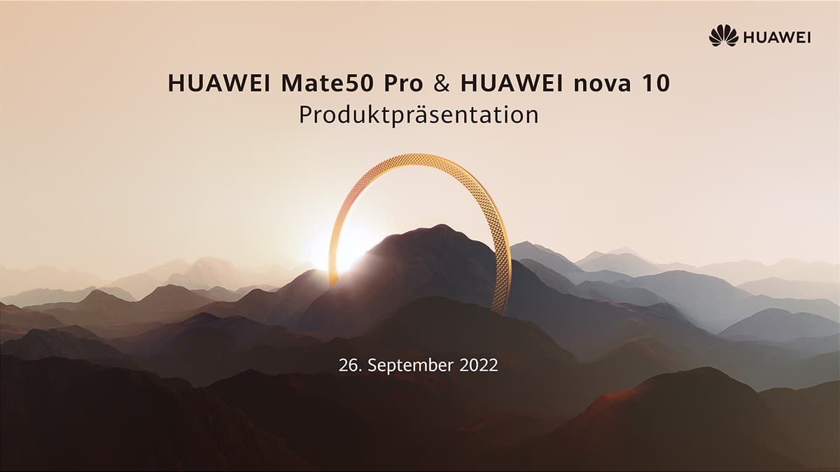 Huawei Mate 50 Pro Teaser-Bild Deutschland
