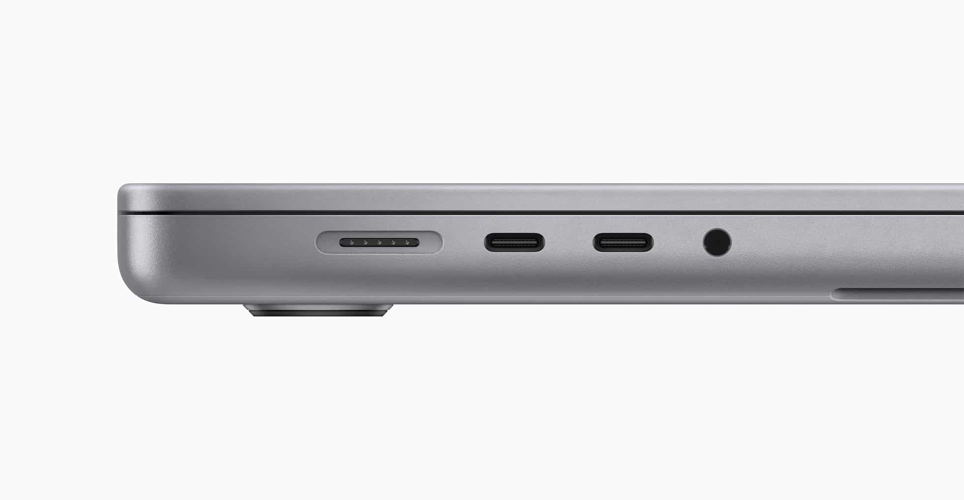 MacBook Pro 2023: Thunderbolt 4 (USB-C), Kopfhöreranschluss und mehr.