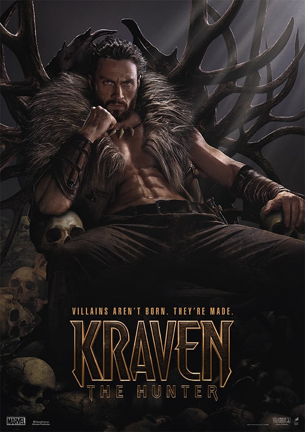 Kraven the Hunter offizielles Poster.