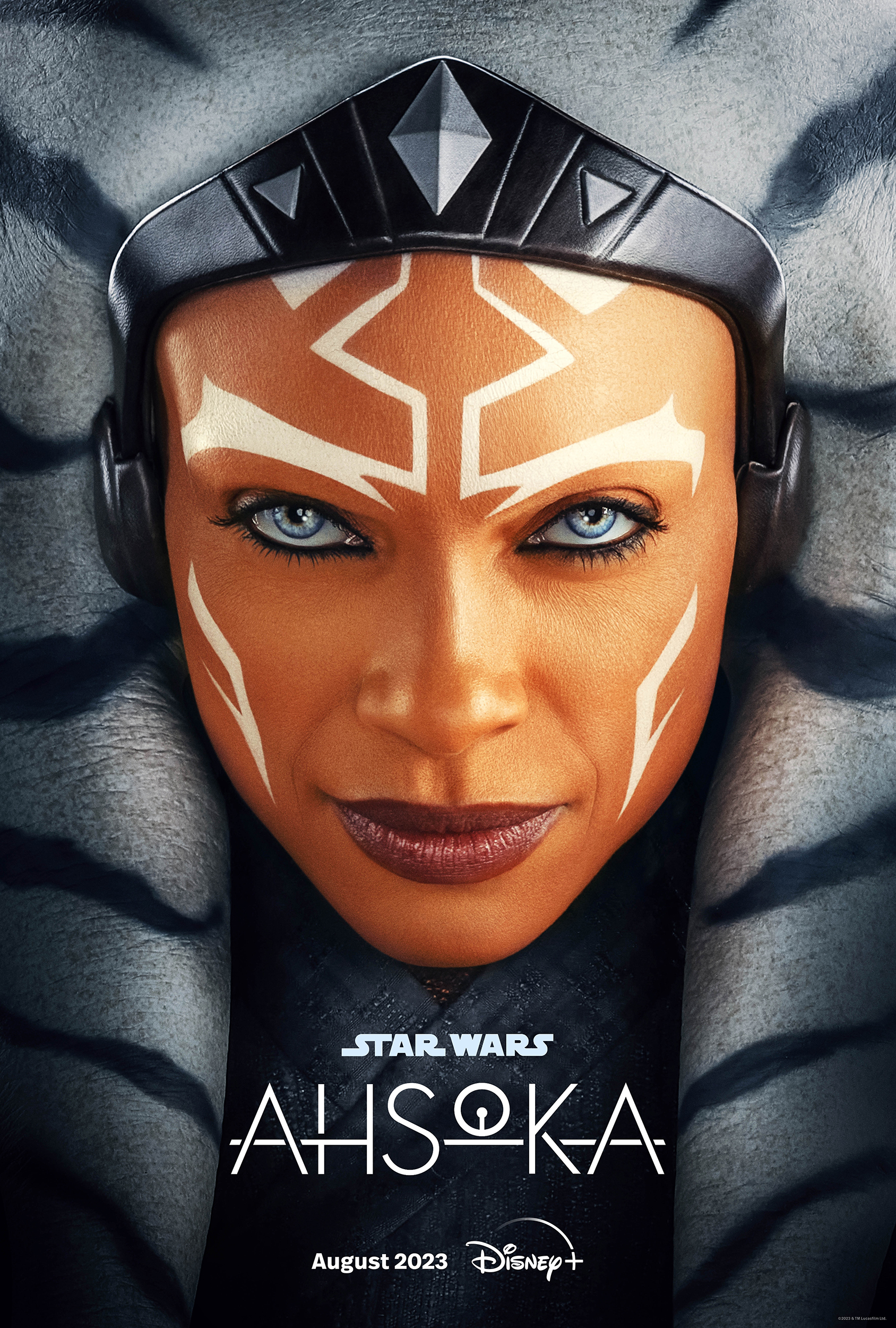 Star Wars Ashoka Serie auf Disney+. Das offizielle Poster.