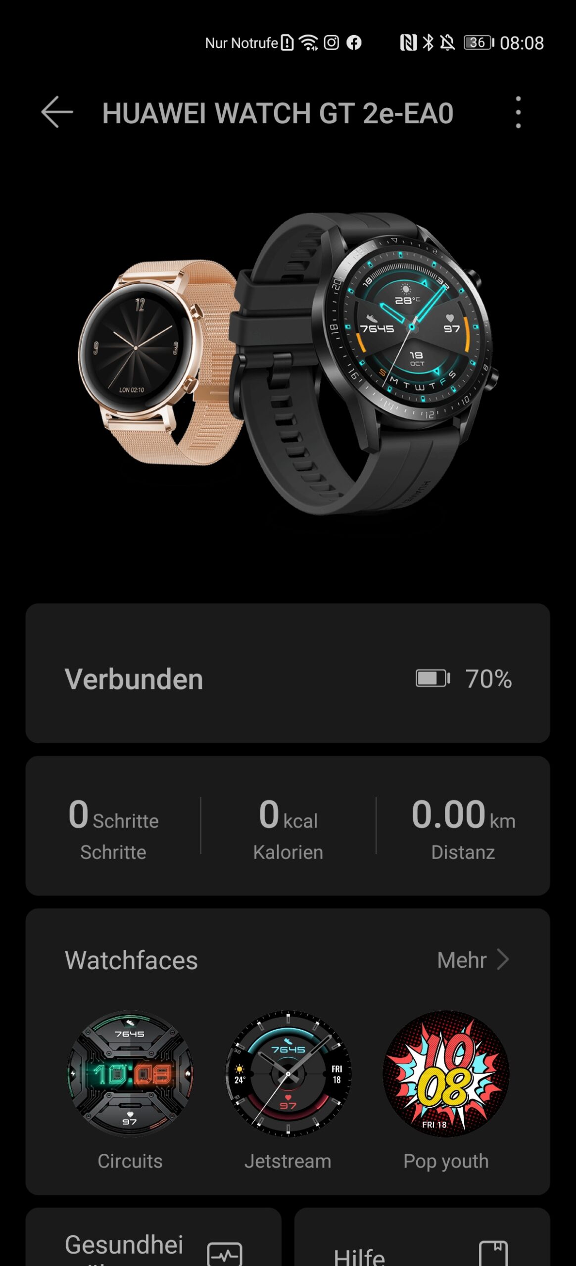 Huawei Watch GT 2e im Test: Wie verbinden?