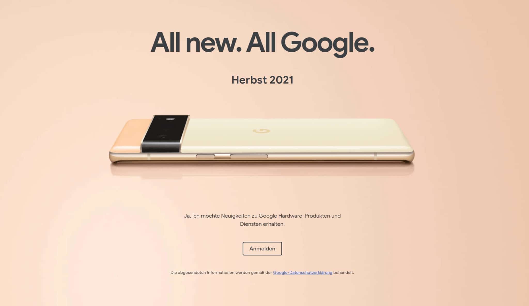 Das Google Pixel 6 und das Pixel 6 Pro erscheinen im Herbst 2021.
