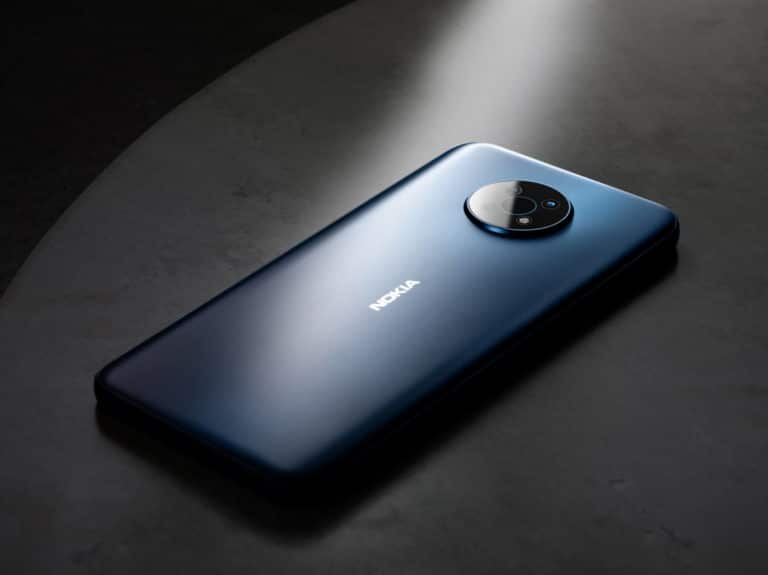Nokia G50 in Ocean Blue.