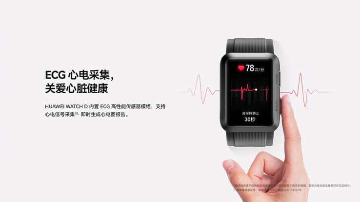 Die Huawei Watch D mit EKG-Funktion