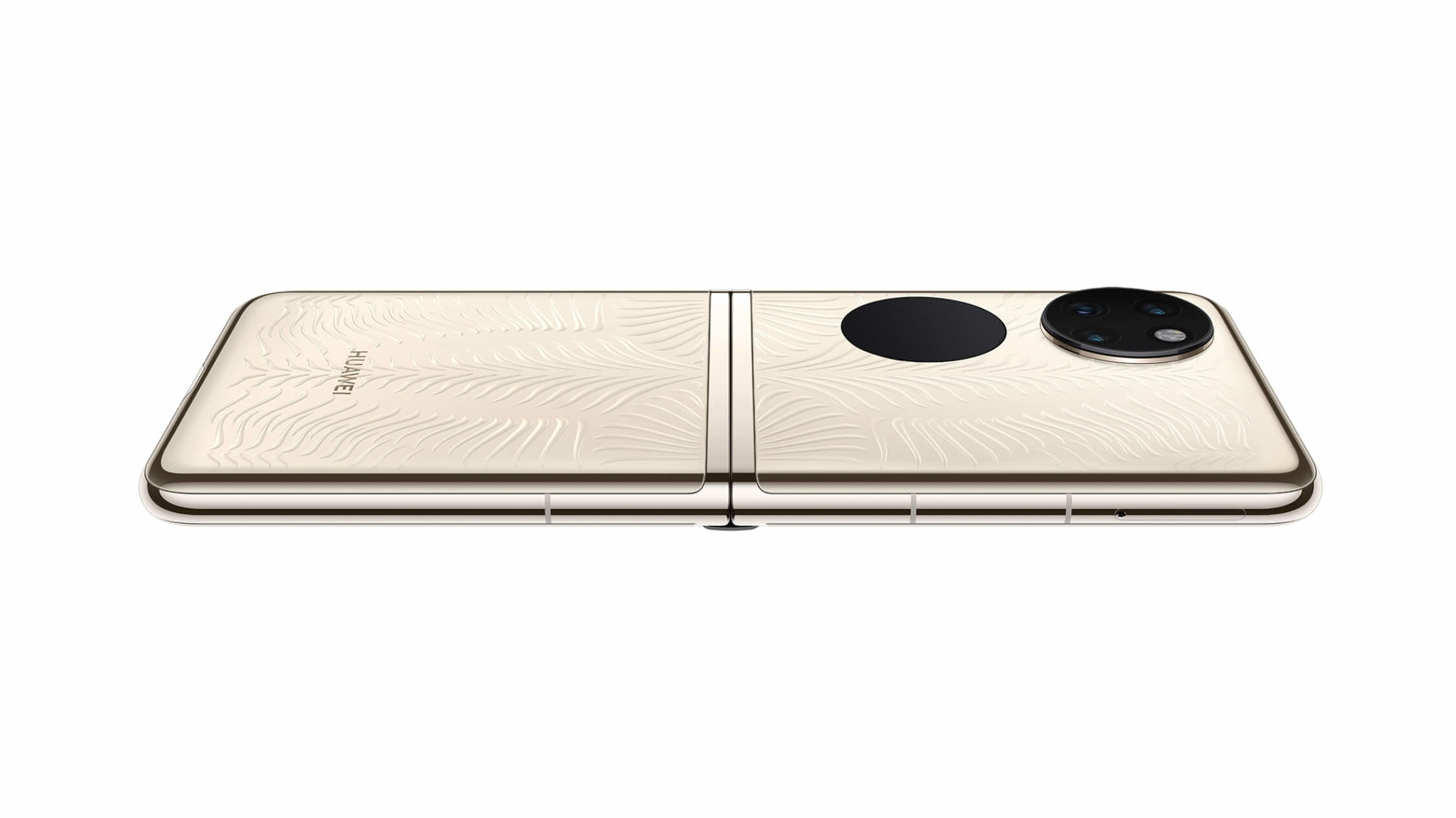 Huawei P50 Pocket Premium Edition in Gold für die Schweiz.