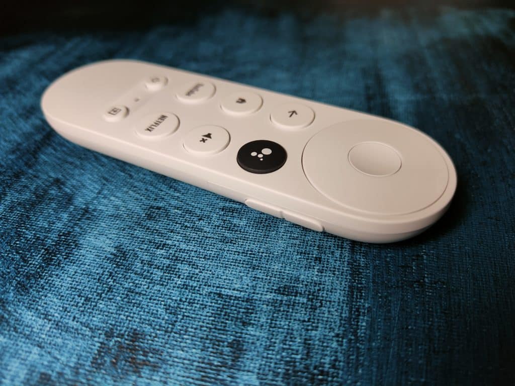 Chromecast mit Google TV im Test Fernbedienung Lautstärke.