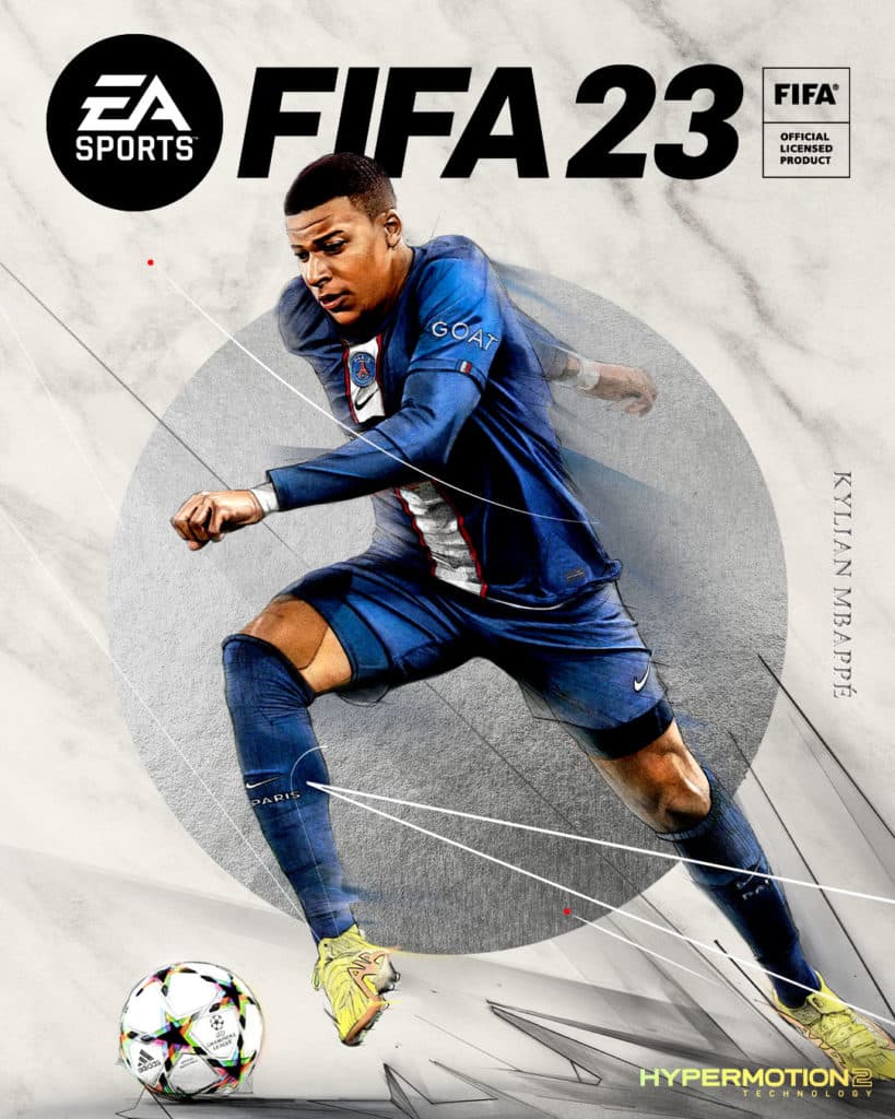 Kylian Mbappé ist auf dem Cover von FIFA 23 zu sehen
