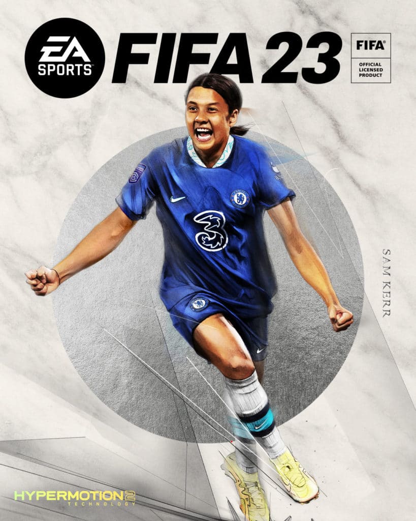 Sam Kerr vom FC Chelsea ist auf dem Cover von FIFA 23 Ultimate Edition zu sehen