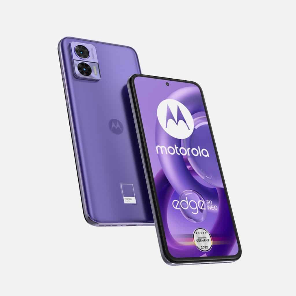 Das Motorola Edge 30 Neo in Violett