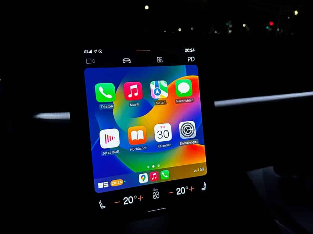 Apple CarPlay wird beim Polestar 2 unterstützt
