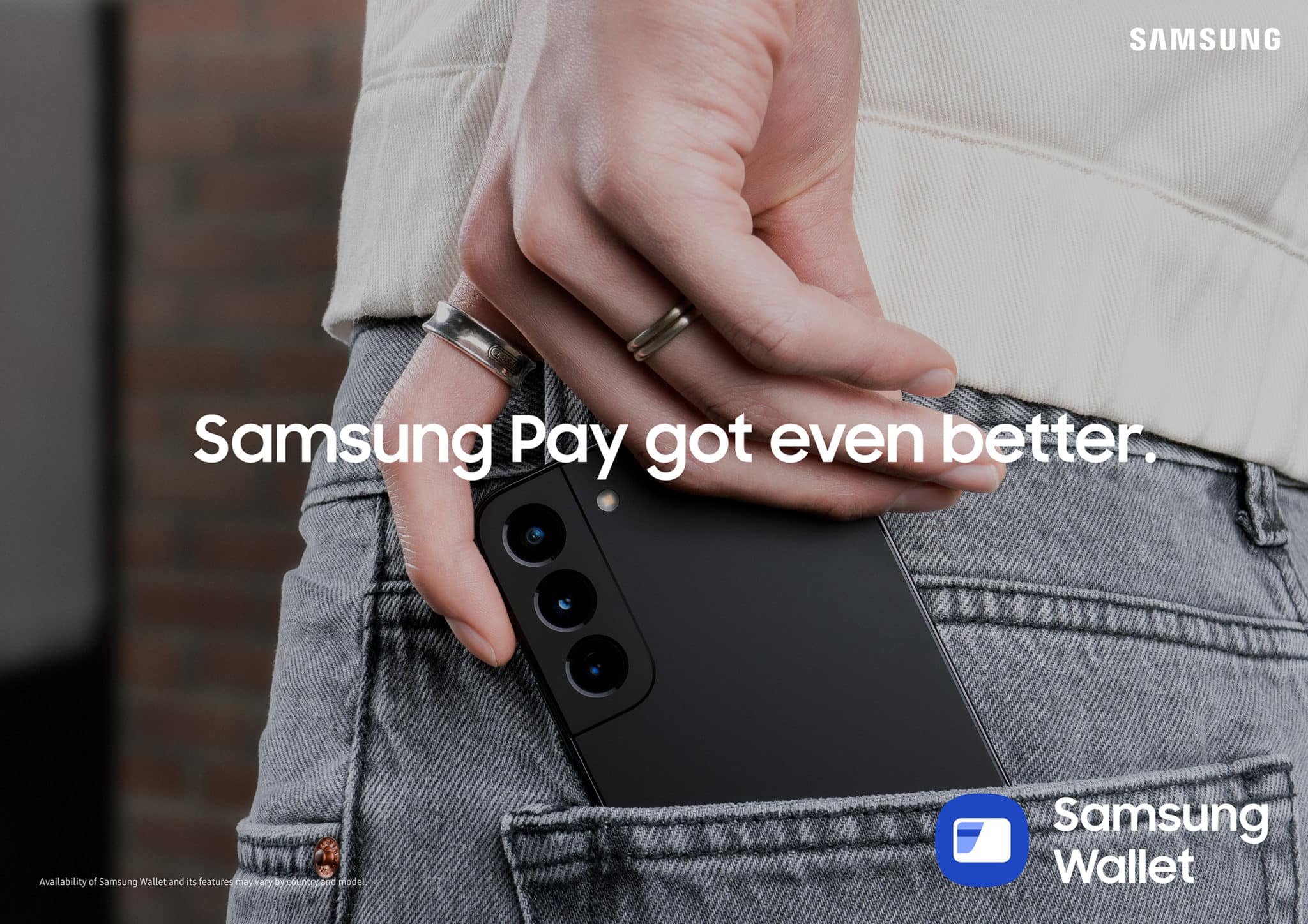 Samsung Wallet Handy in Hosentasche