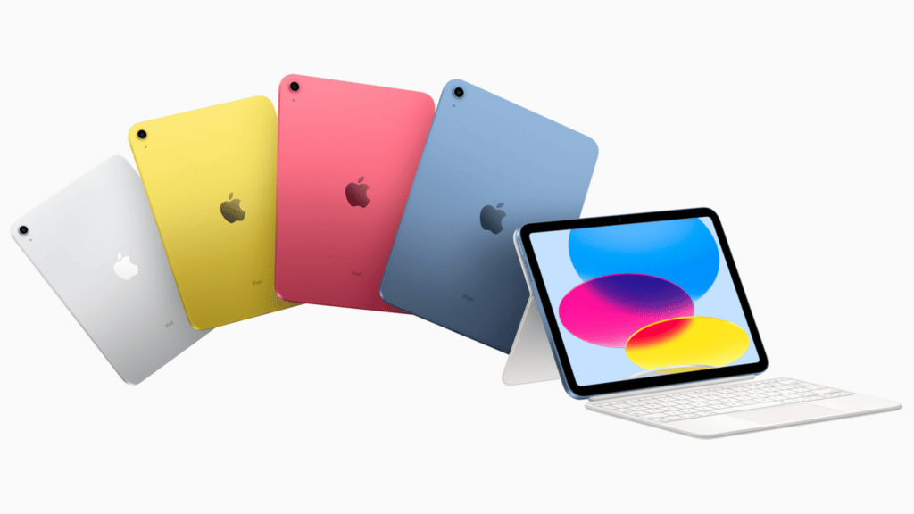 iPad 2022 in vier Farben.