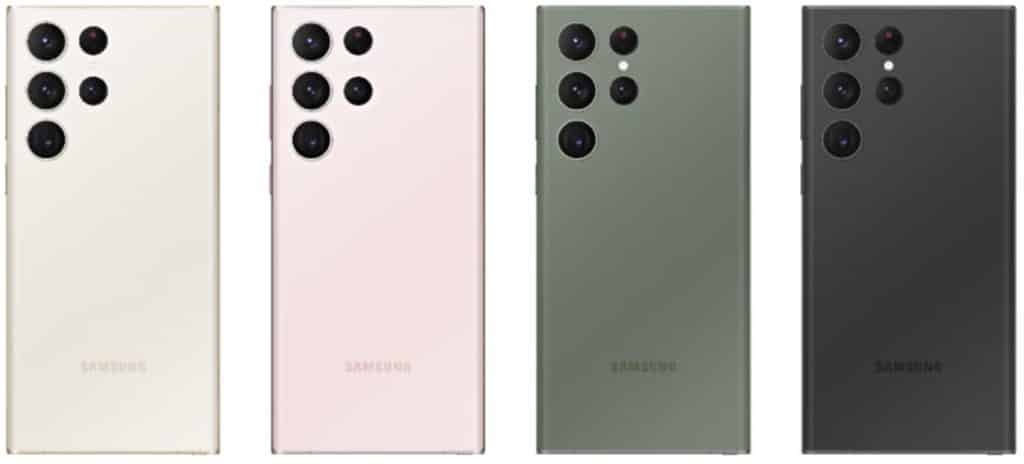 Samsung Galaxy S23 Ultra Farbvarianten