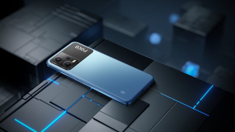 Das Xiaomi Poco X5 5G in Blau