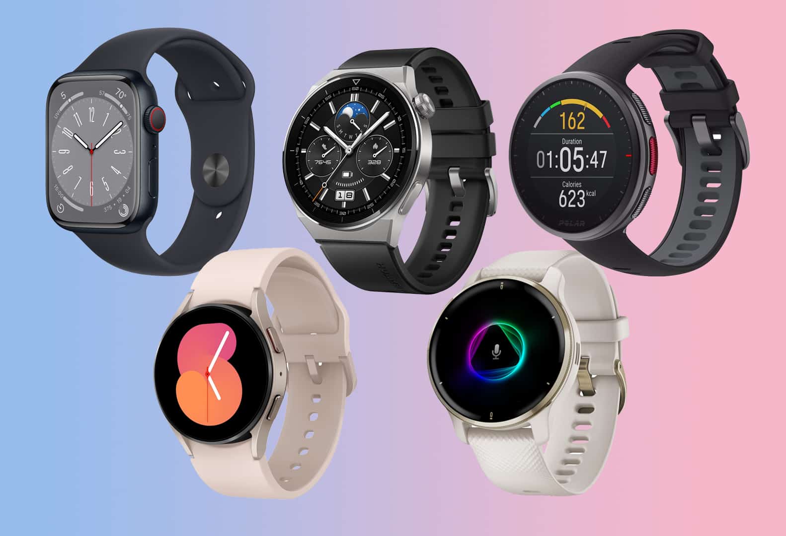 Die besten Smartwatchs für Android und iOS.