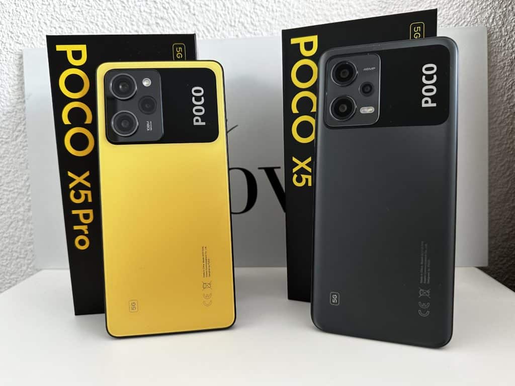 Poco X5 (Pro) in Schwarz und Gelb