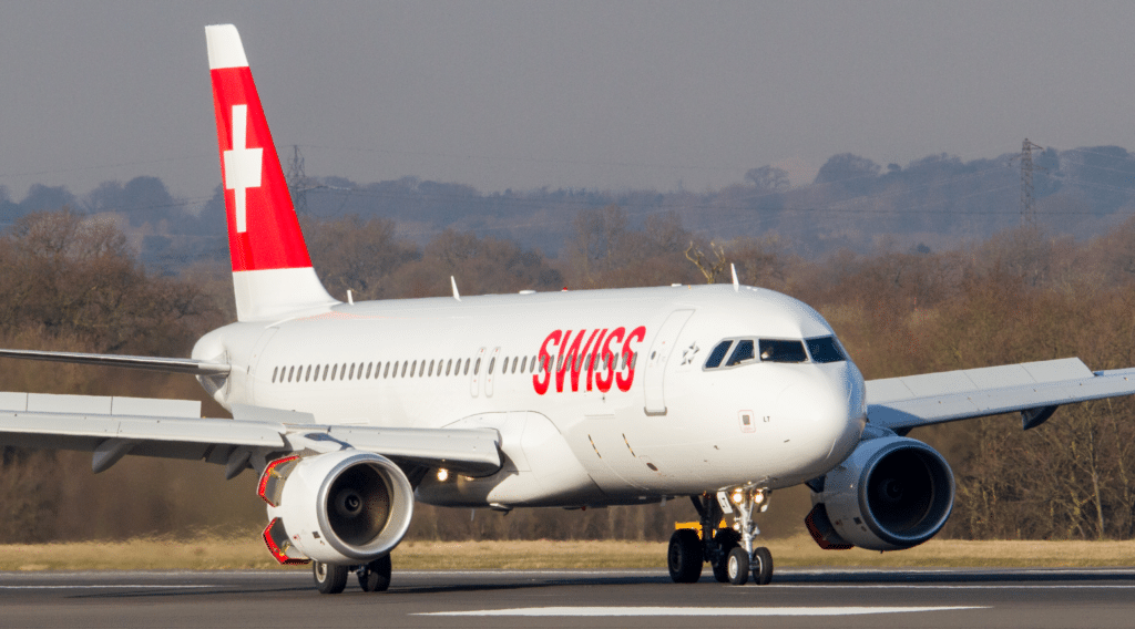 Fluggesellschaft Swiss.