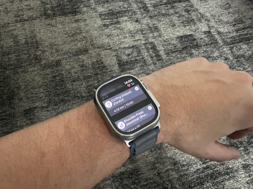 Strong auf der Apple Watch Ultra 2